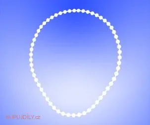 Řetízková smyčka PRIM 3.2 mm - 50 cm - bílá